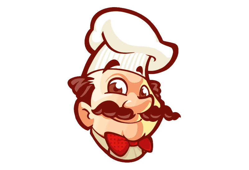 | Mascot logo design for fast food restaurant