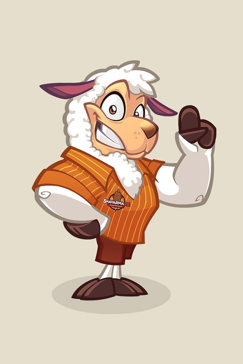 sheep mascot design