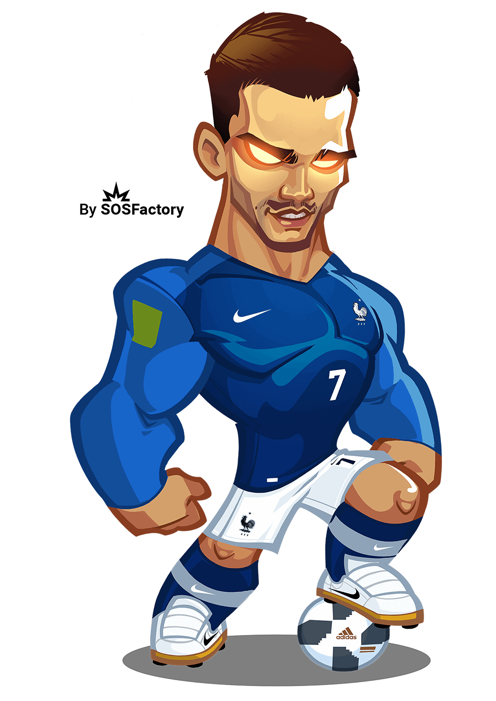 | Worldcup Russia 2018 Mascotization: cartoon mascot characters of 15