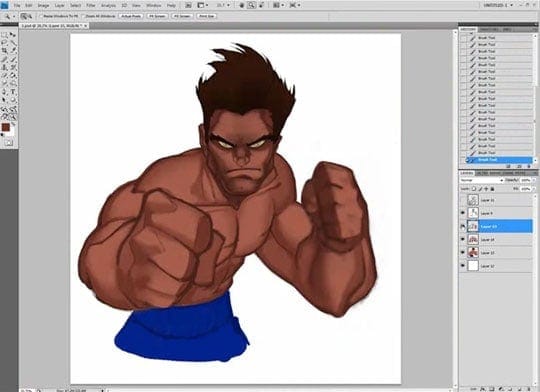 digital painting shading