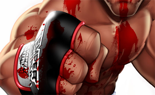 digital painting blood