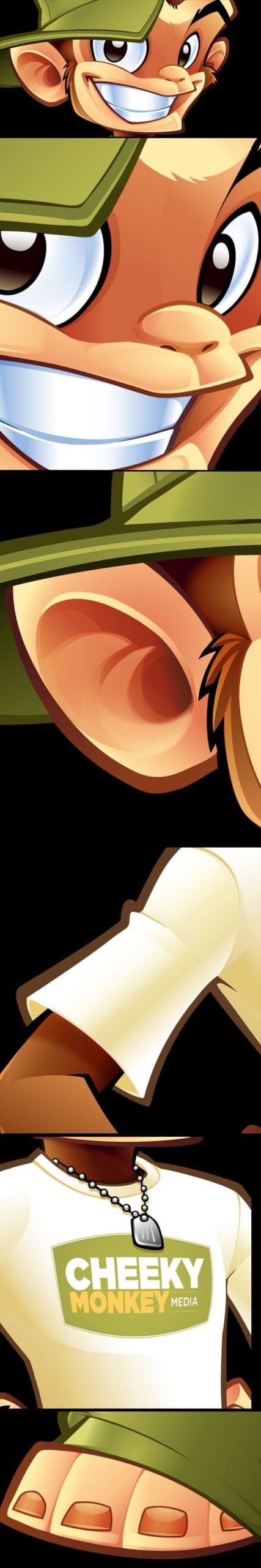 Mascot design close up