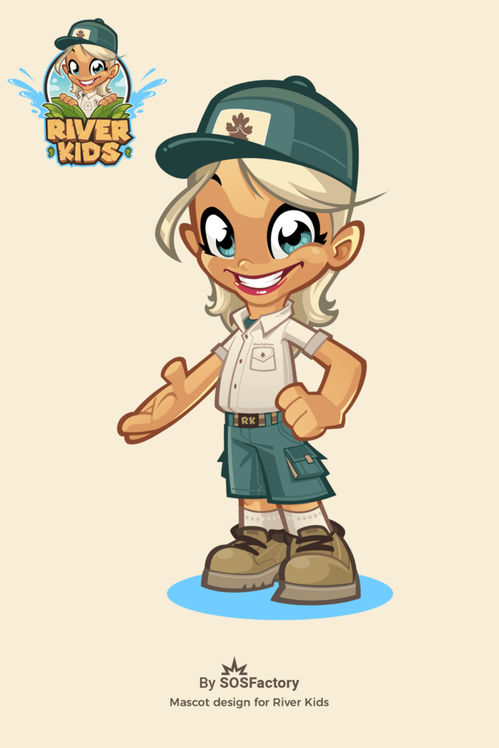 River Kids Mascot design