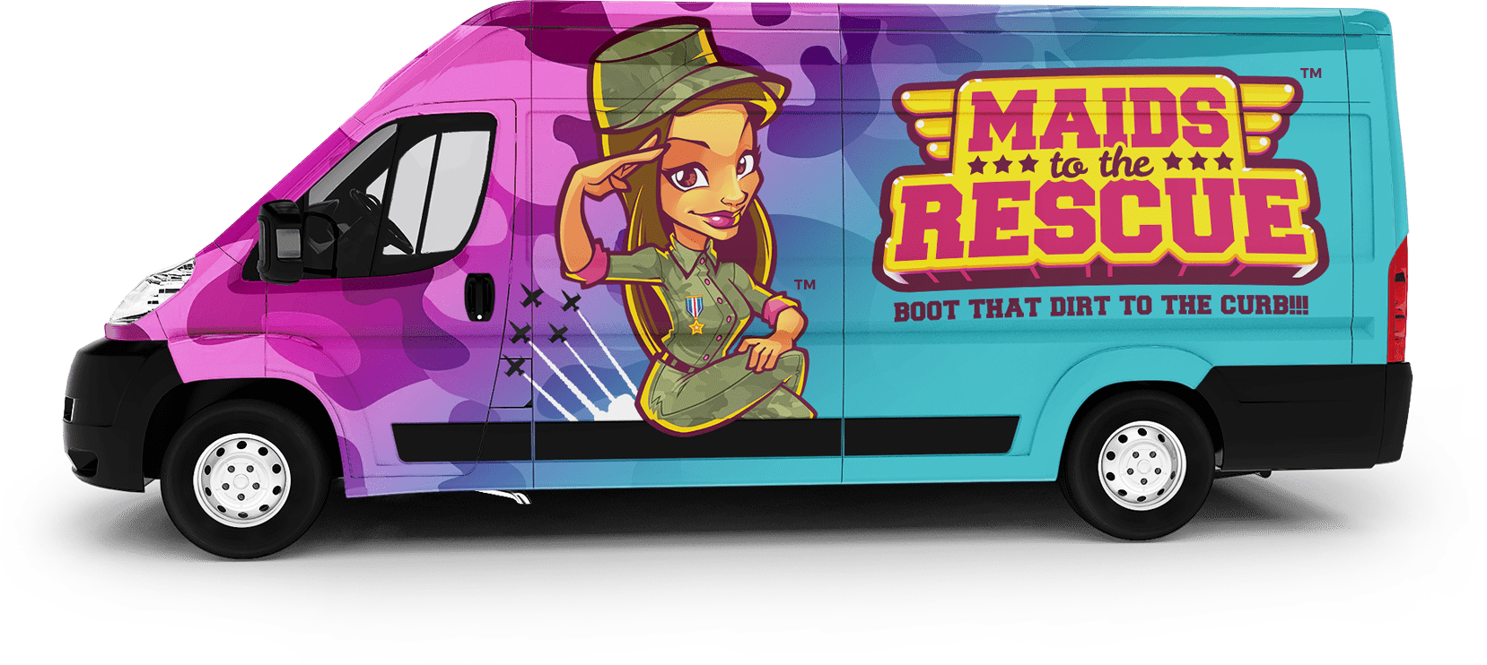 Maids to the Rescue van