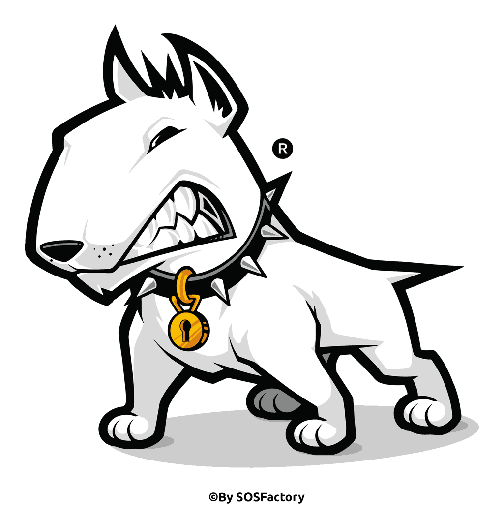 Bull terrier Mascota logo