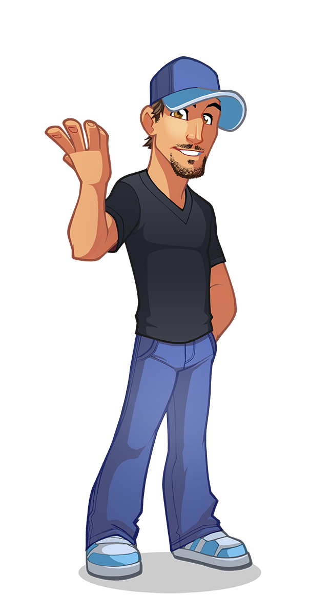 Cartoon illustration of a CEO character wearing a suit and sunglasses, exuding confidence.