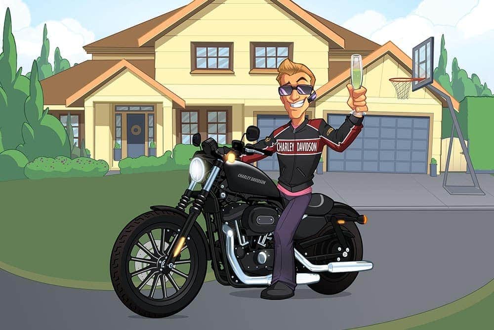 Ilustración moto
