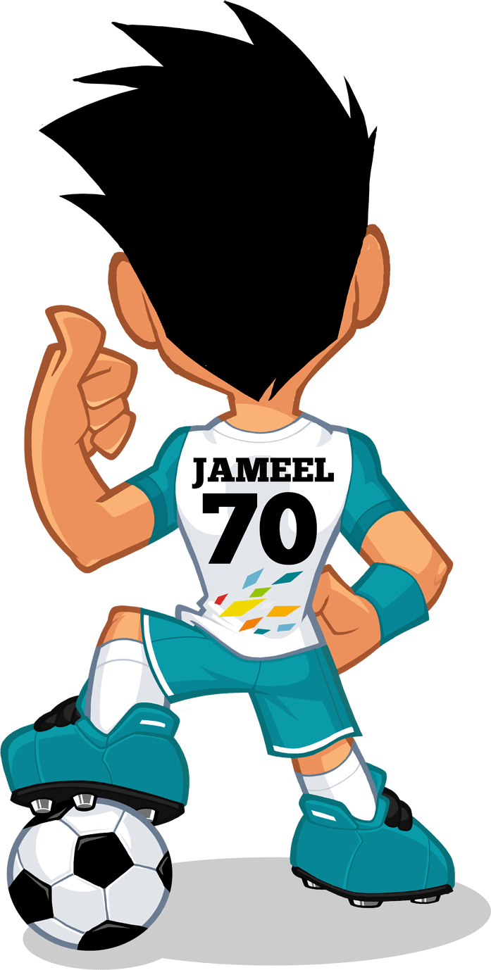 jameel mascot back