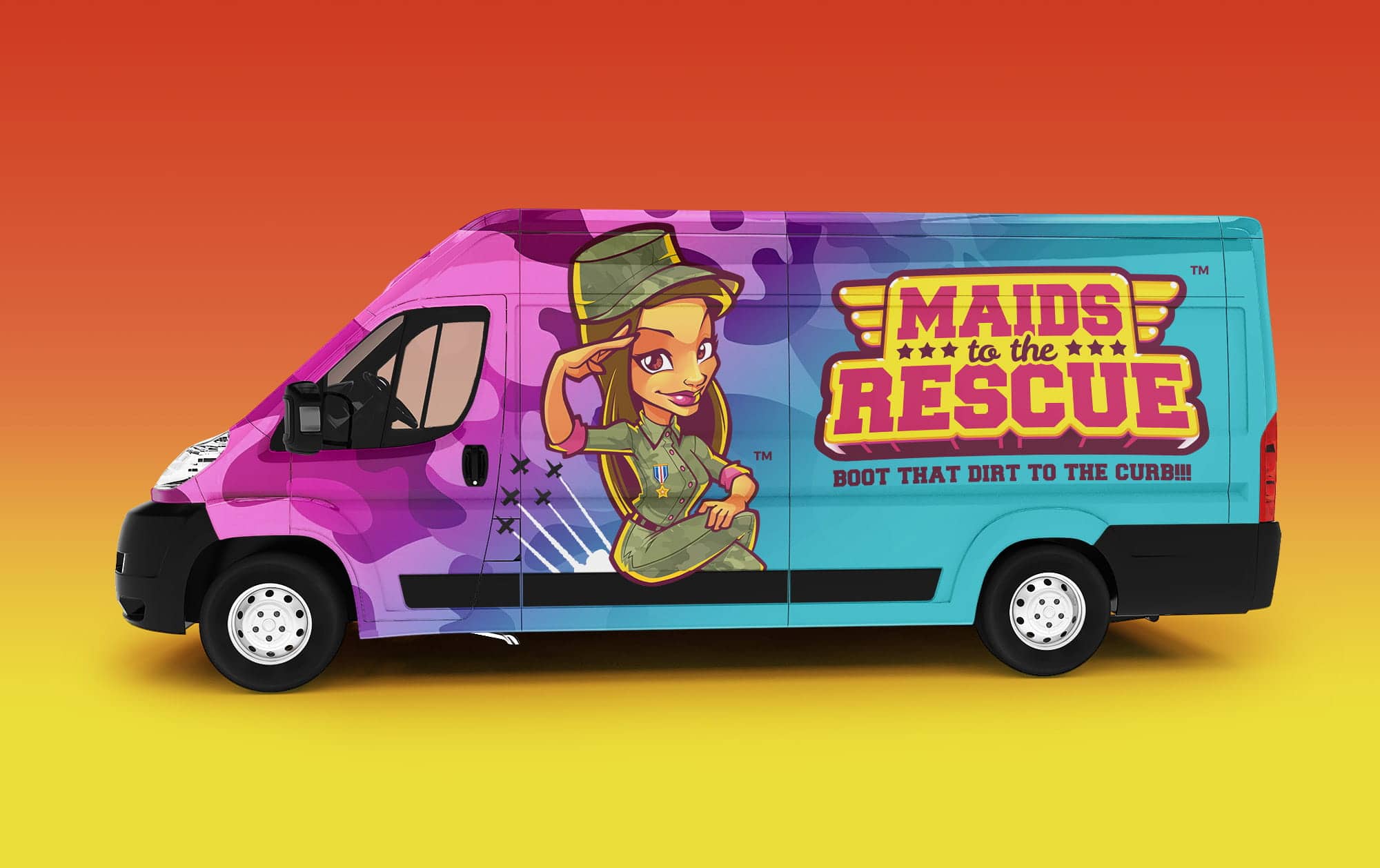 van wrap logo design