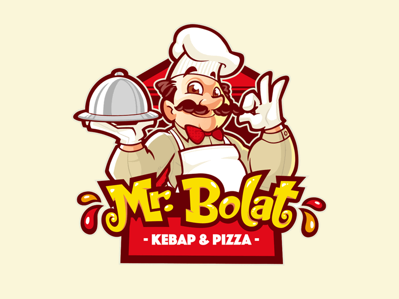 Logo para restaurante Mr. Bolat