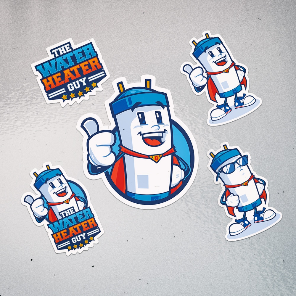 The water heater guy Sticker