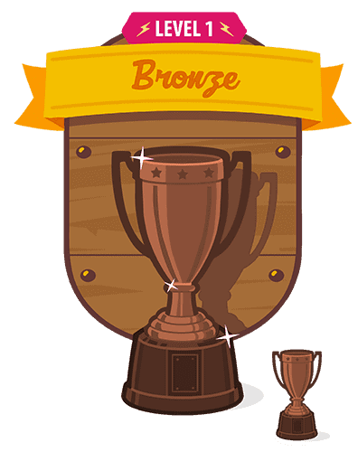 bronze trophy interface design