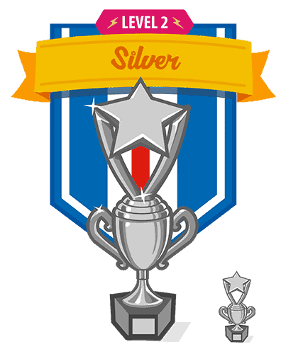 silver trophy interface design