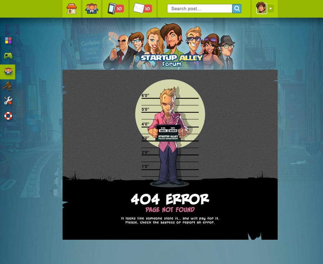 404 error page