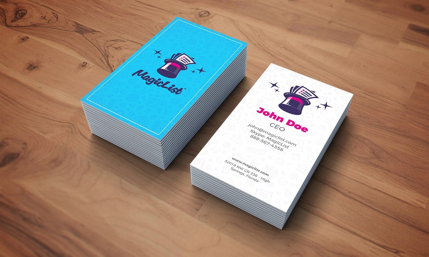 business card design magiclist