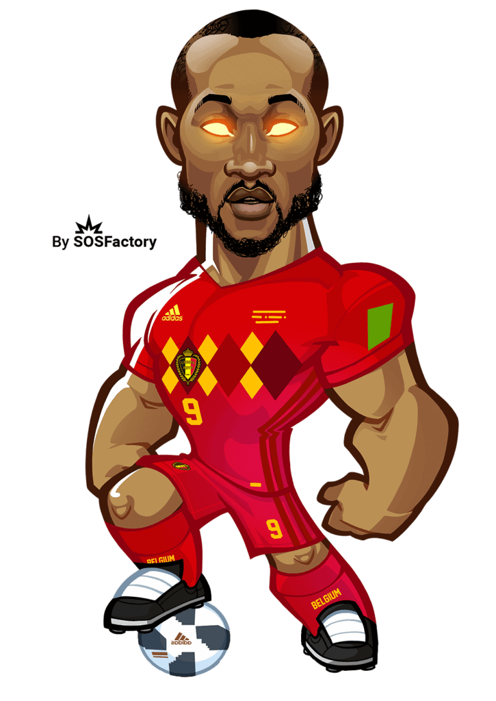 lukaku caricatura