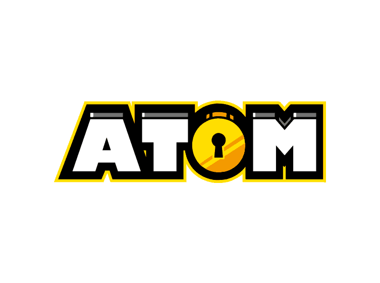 atom logo design