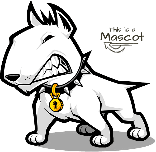 mascot design bullterrier