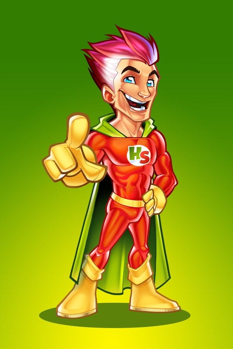 superhero mascot design