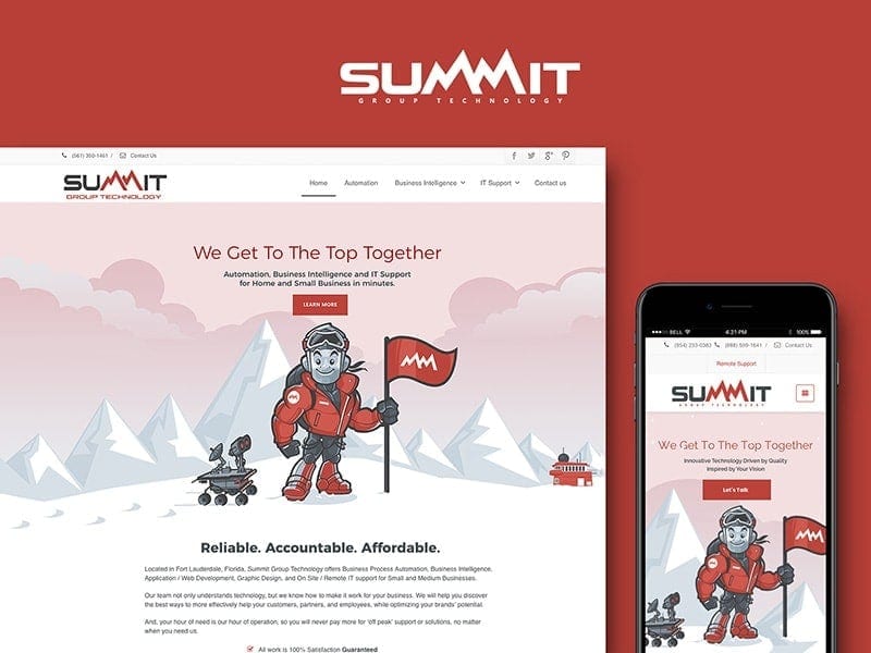 summit corporate and responsive web design