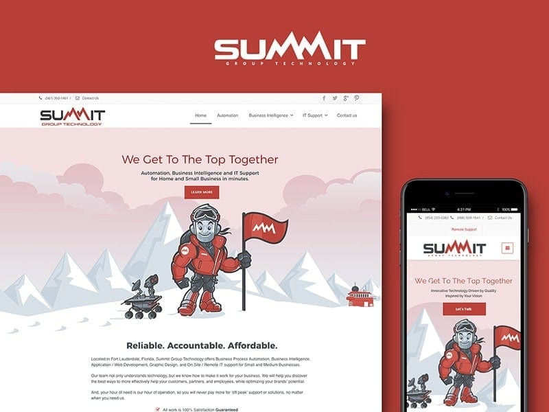 responsive corporate web design