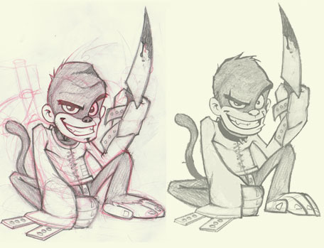 mascot design skecht