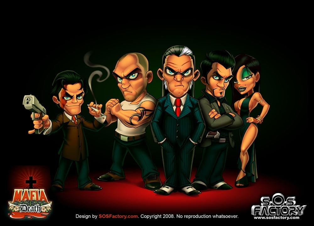 mascot design for Mafia Death