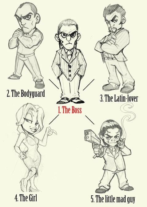 sketch mascot design 03