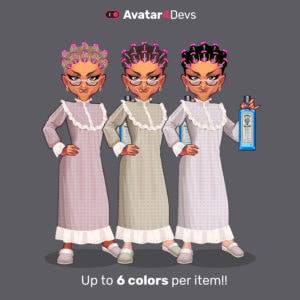Set 9: Mujer abuela Avatar