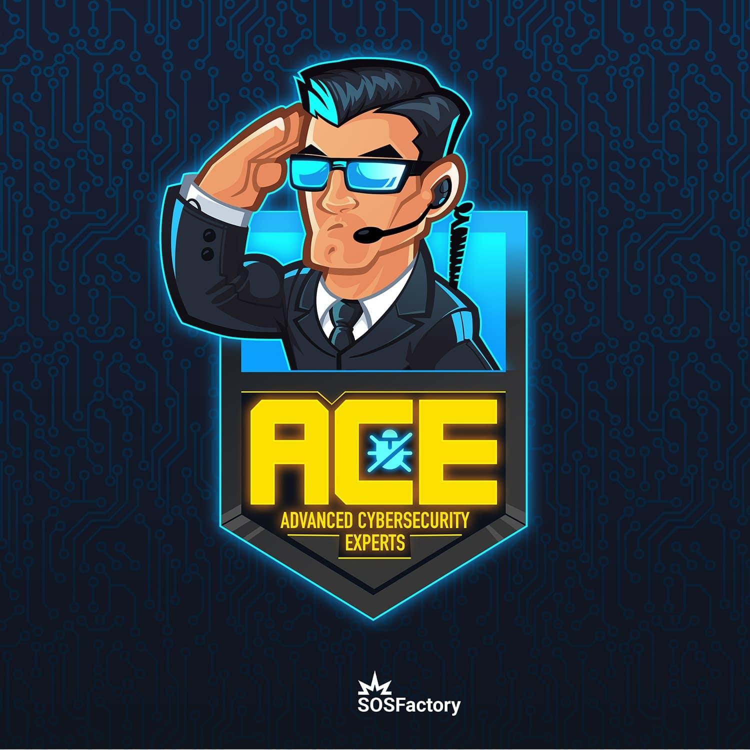 Security Mascot Logo Security Mascot Logo