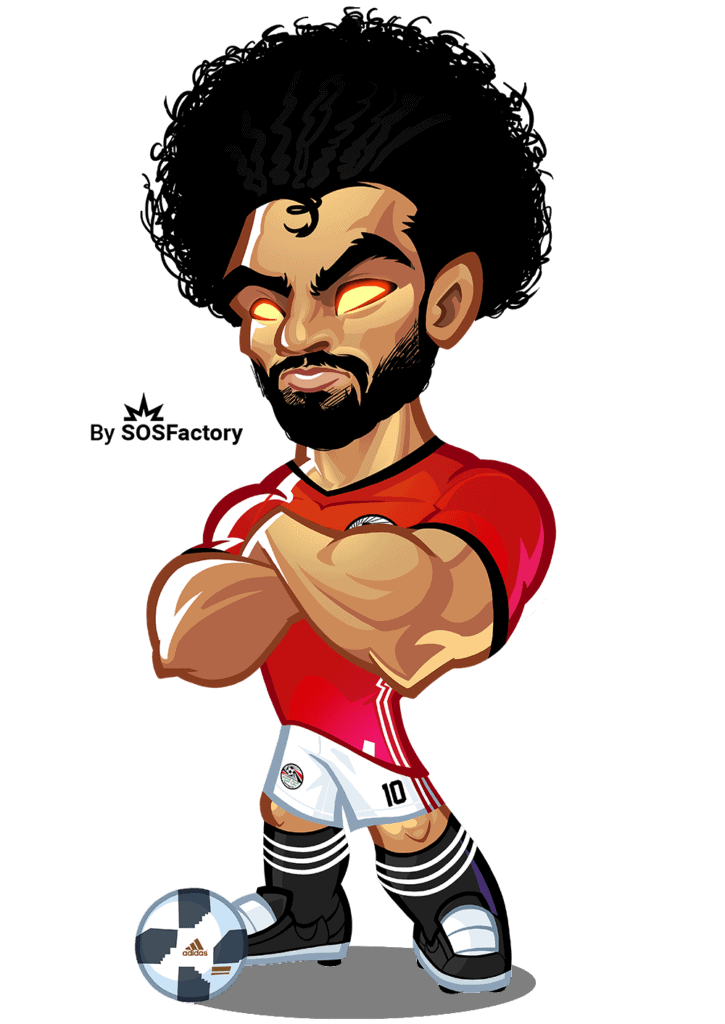 mohammed salah caricature