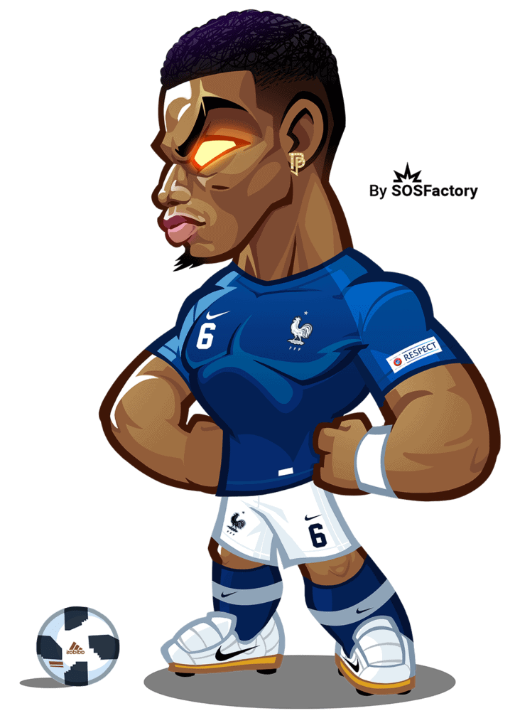 paul pogba caricature