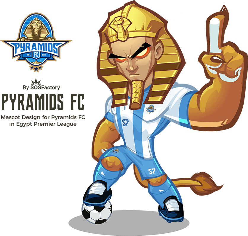 pyramids fc mascot design