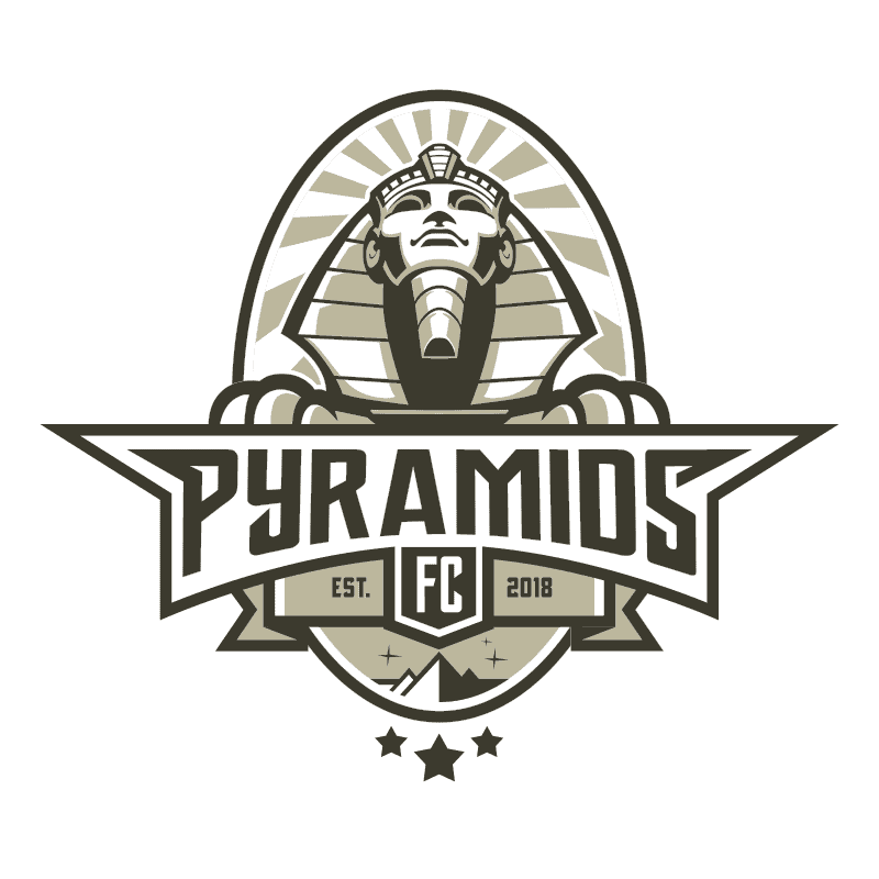 pyramids logo design 2 colors