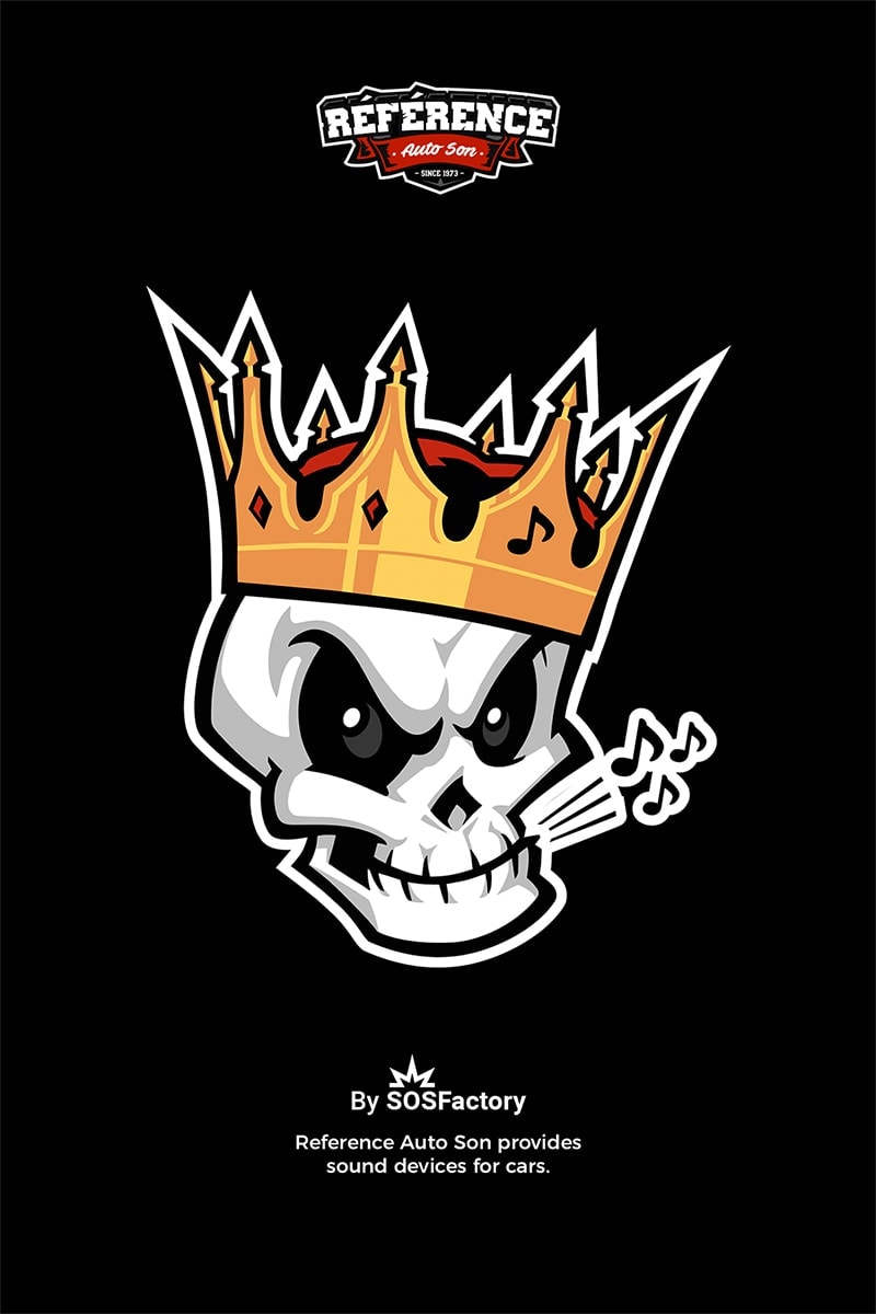 Skull mascot logo