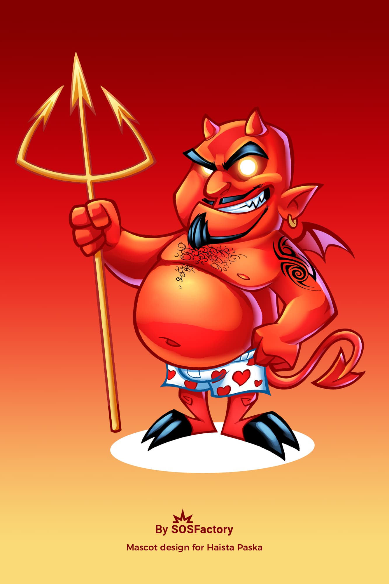 satan mascot design