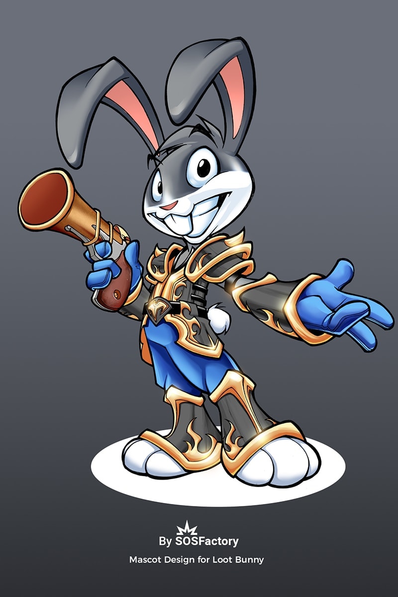 mascot design bunny