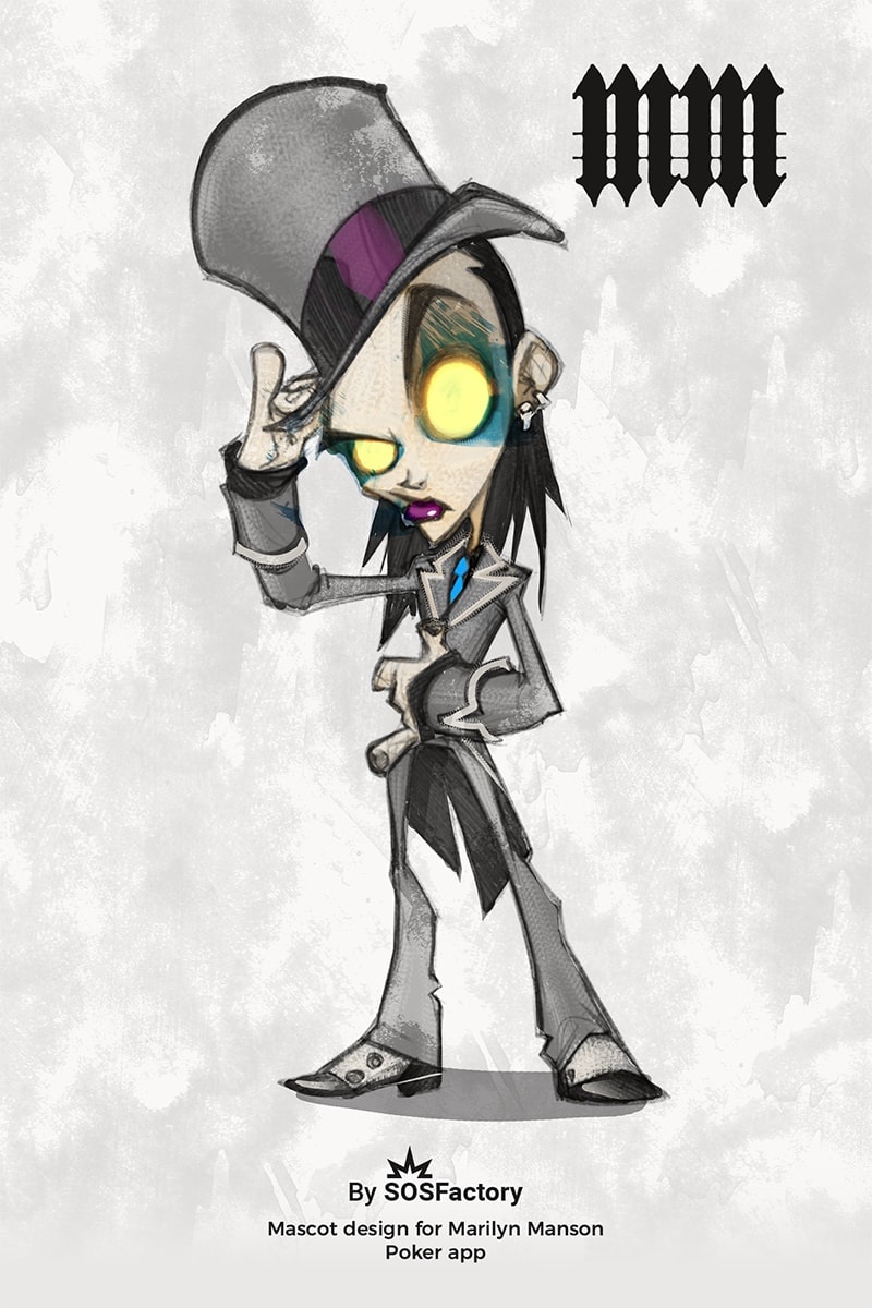 marilyn manson mascot design