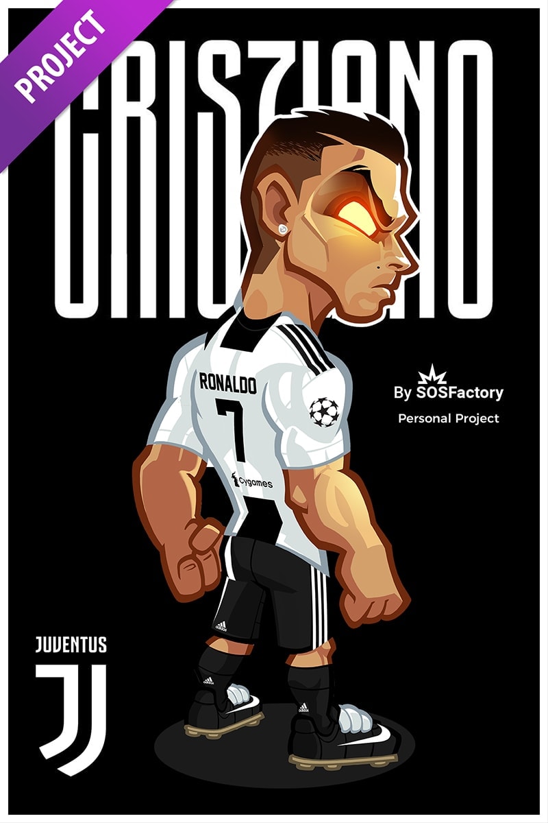 character design cristiano ronaldo