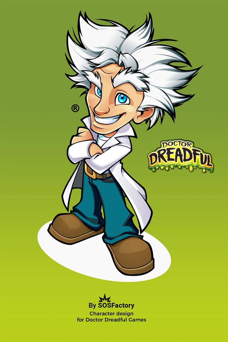 doctor dreadful character redesign