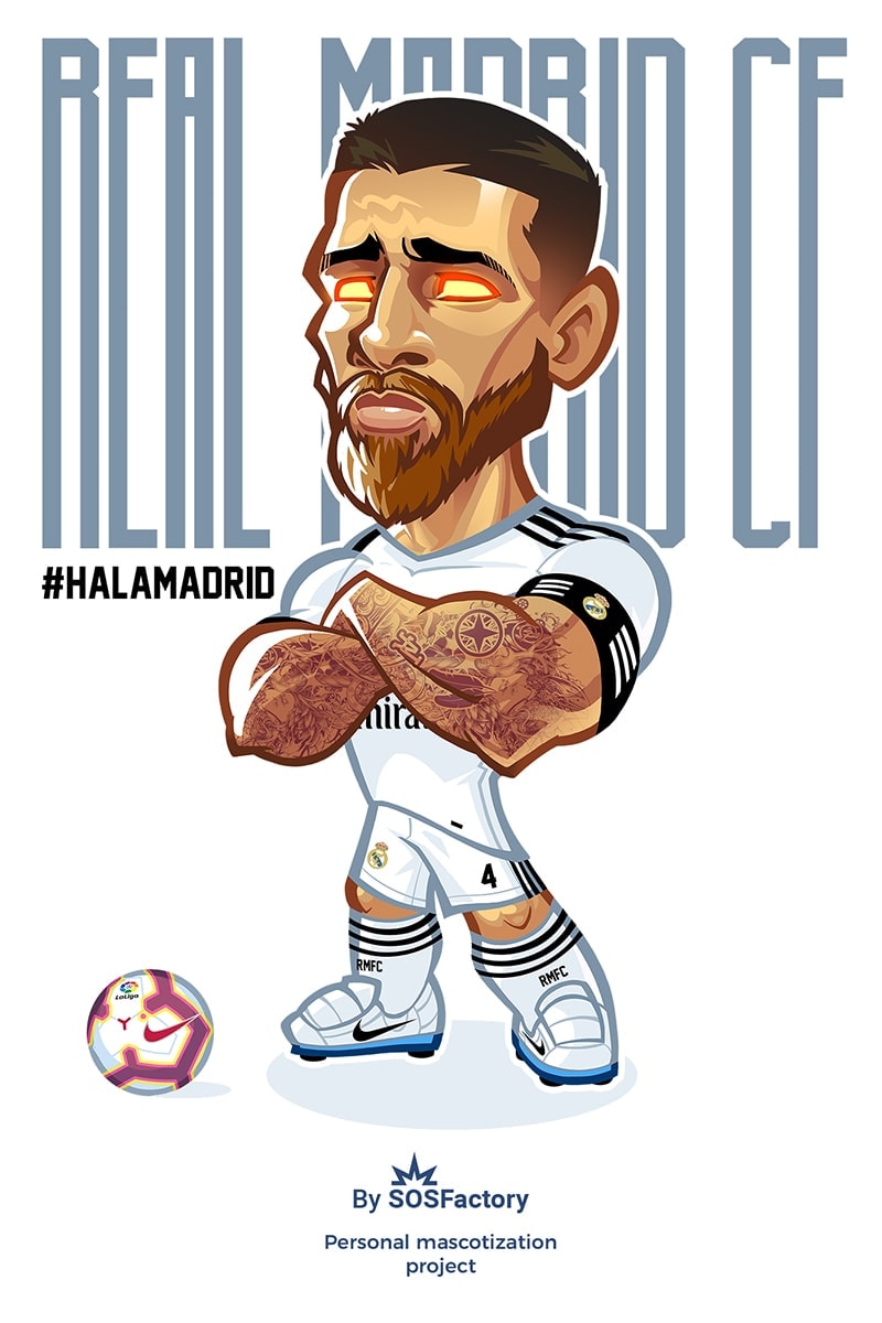 Sergio Ramos caricature