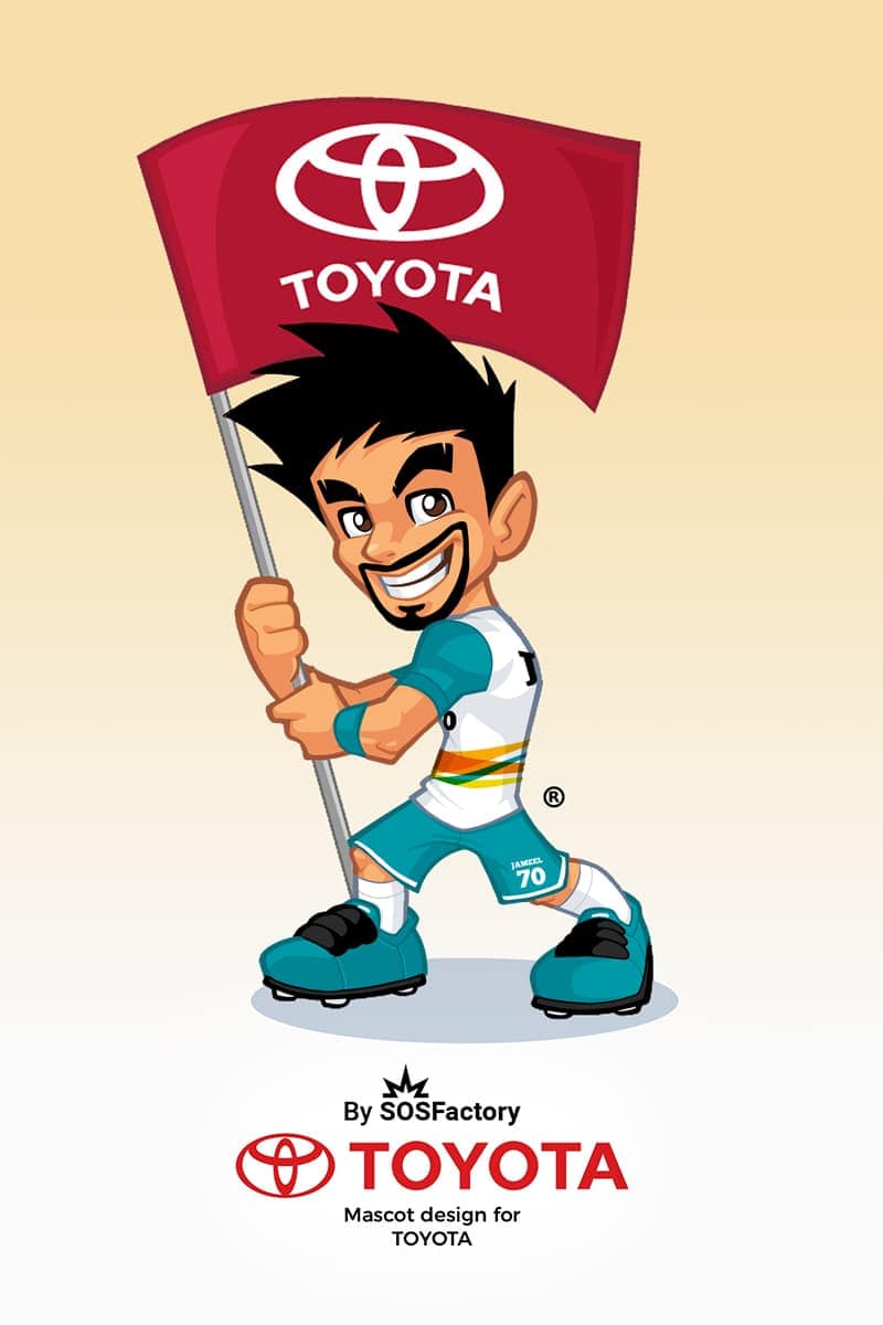 jameel mascot design for Toyota