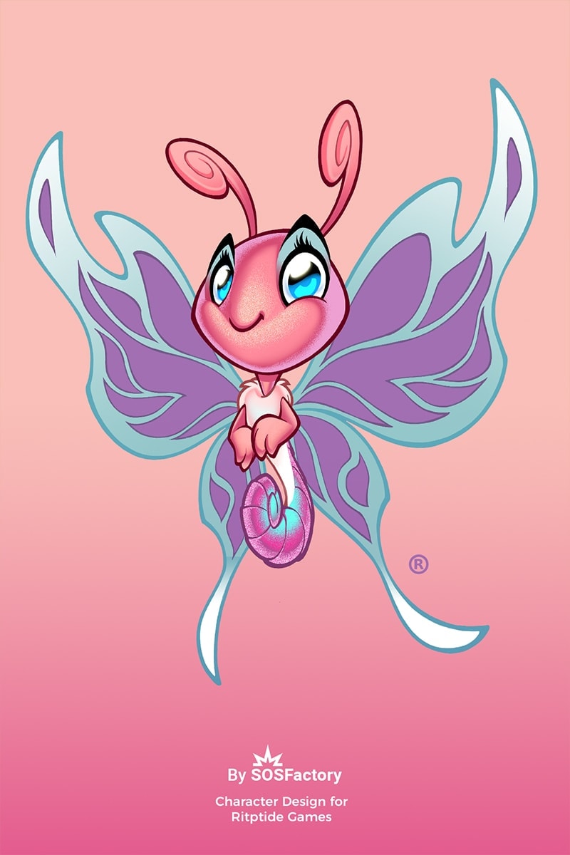 butterfly character design