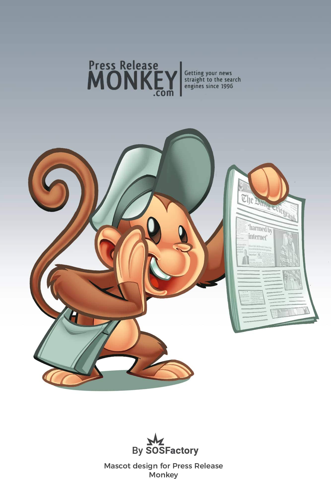 Monkey mascot design for PRM