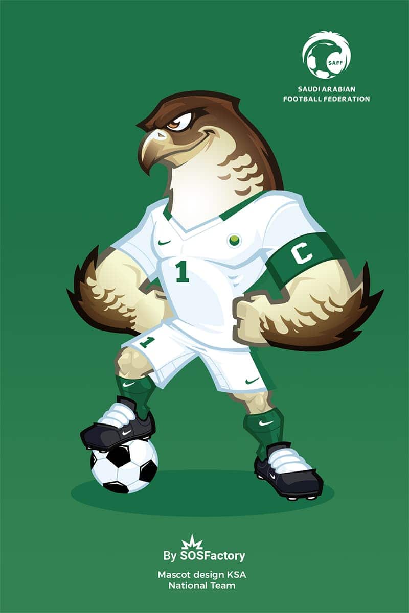 ksa national football team mascot design