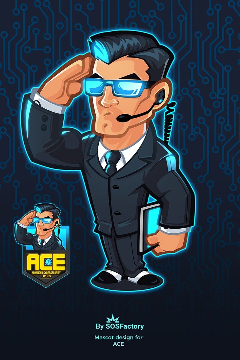 ace security group mascot logo