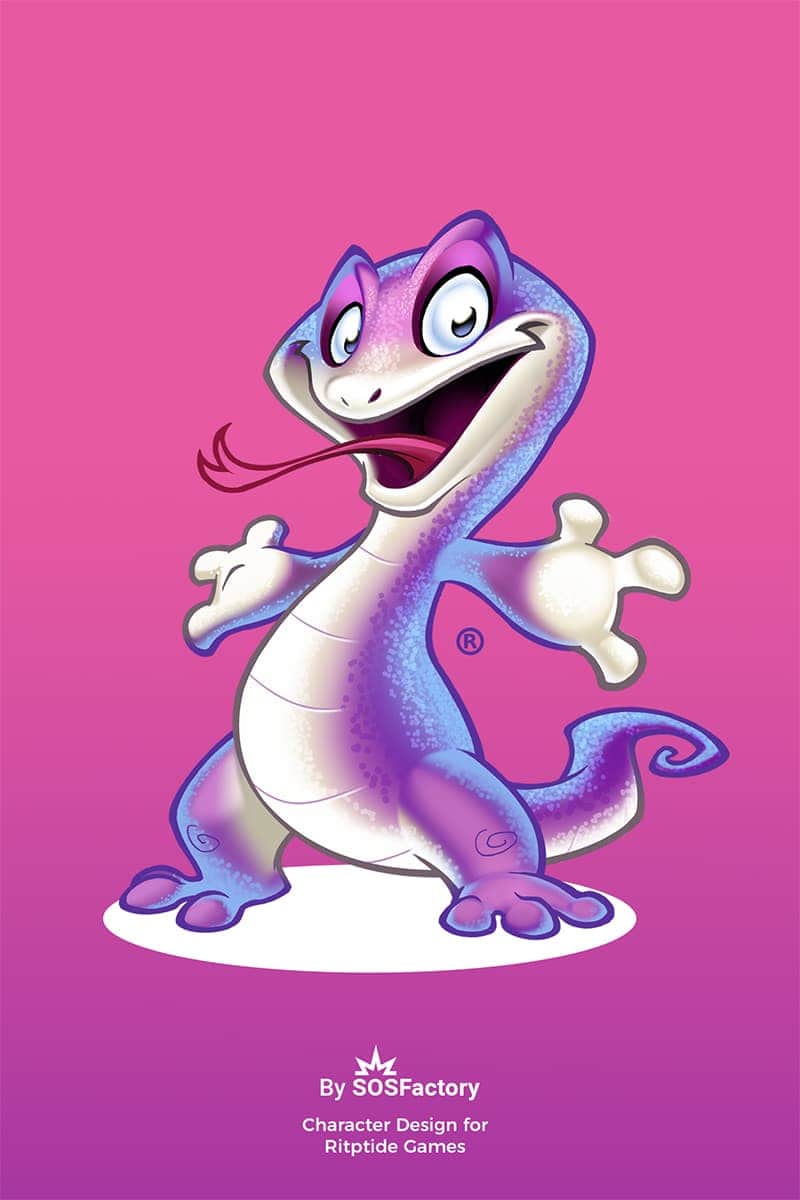 Lizard Mascot character