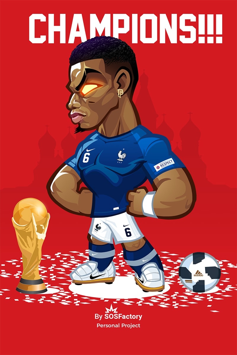 Paul Pogba Caricature