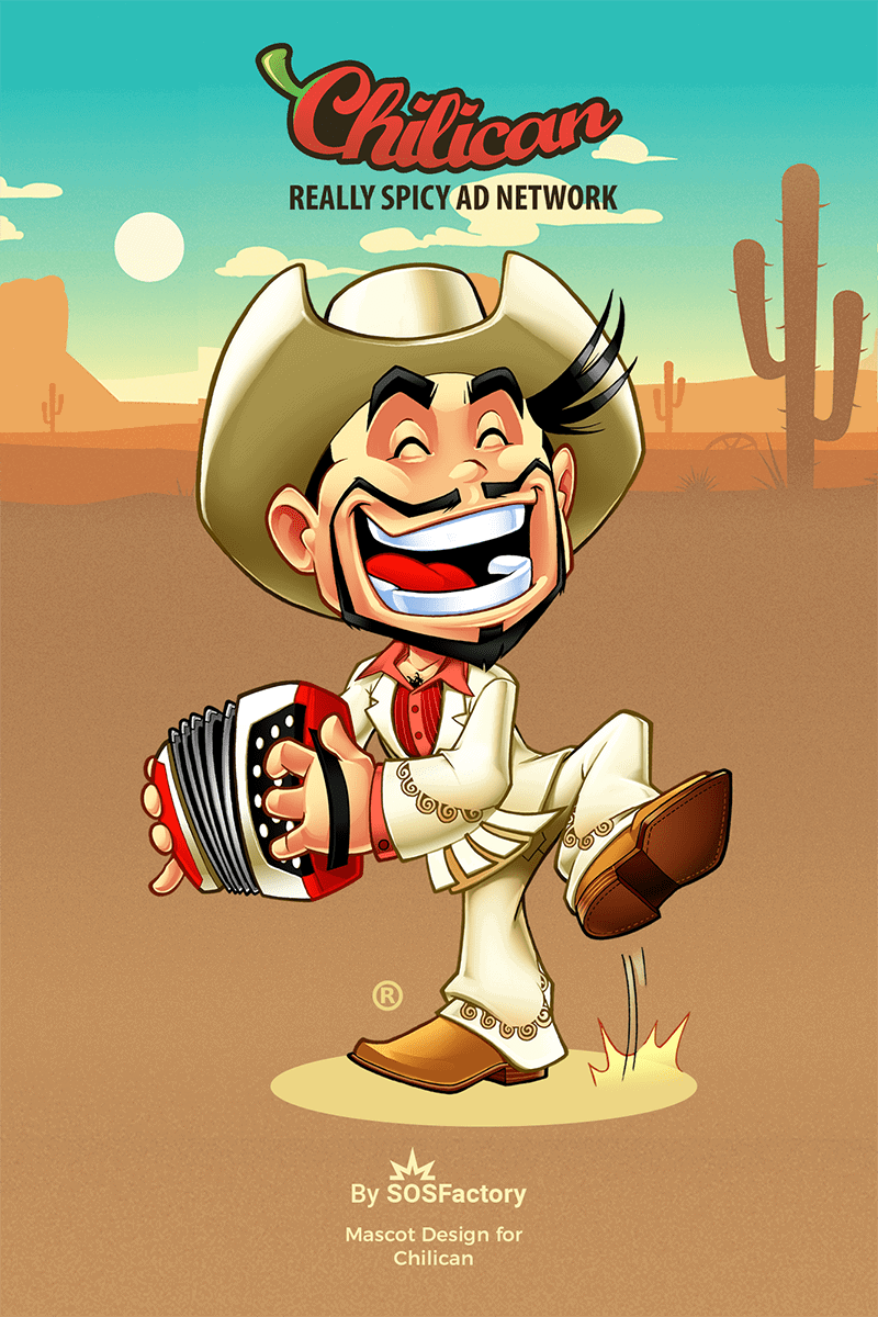 Mascot design for Chilican