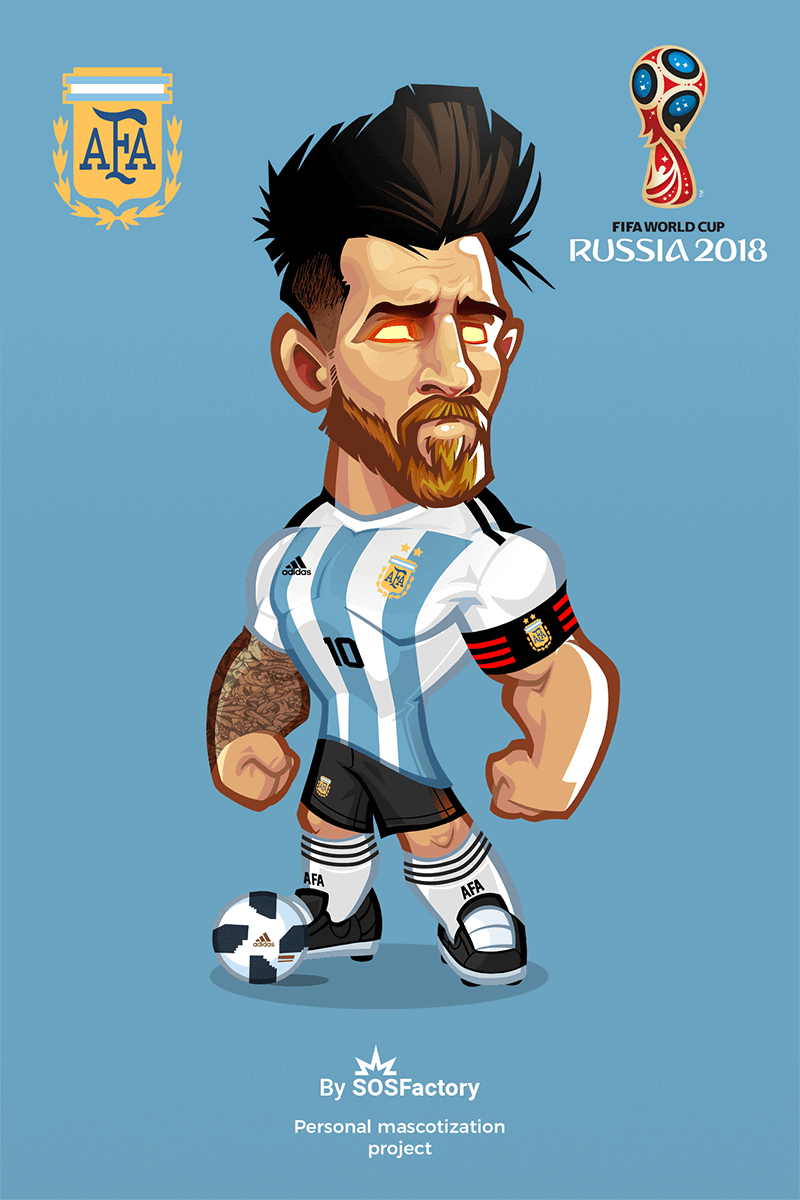 Lionel Messi Caricature